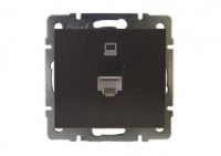 Lezard RAIN мех. роз. компьют. СУ 1 мест. черный графит матовый (корпус PC) 703-4188-139