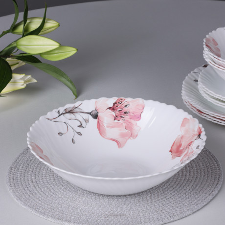 MILLIMI Роселла Набор столовой посуды 13 пр., опаловое стекло