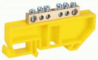 ЭРА шина PE земля ШНИ-6х9-6-Д-Желтый 6 отв.на DIN-изоляторе (уп.10шт, цена за шт) 62859