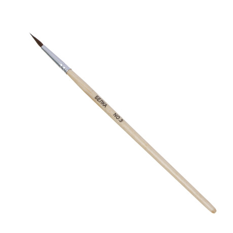 Набор кистей 5 шт: белка №1,3 волос пони № 2,4,6, в пакете с подвесом