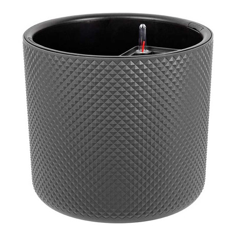 Кашпо автополив ФАСЕТ D360 29л Графит М3239 х1