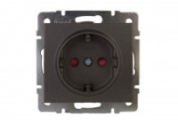 Lezard RAIN мех. роз. СУ 1 мест. черный графит матовый, керамика, шторки (корпус PC) 703-4188-124