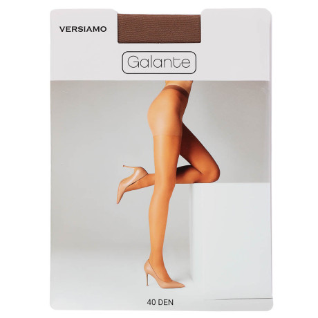 GALANTE Versiamo Колготки 40 DEN с шортиками, 85% полиамид, 15% эластан, размер 5, цвет загара