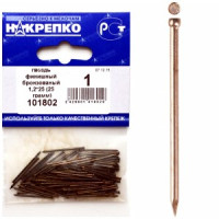 Гвоздь бронзованый 1,2*25 (25 грамм BL) (цена за уп) НАКРЕПКО 101802