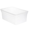 Ящик для хранения с крышкой 10л BASIC, полипропилен, 36,9х24,7х15,4см, арт.FB1051