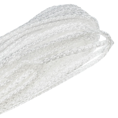 Шнур вязаный полипропиленовый с серд. белый, 3 мм, L 20 м, Сибртех