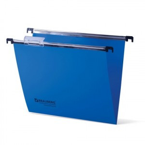 Подвесные папки пласт. BRAUBERG комп. 5шт., 315х245 мм, до 80 л. А4, синие, пласт. табуляторы 231797