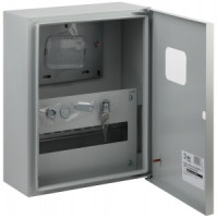 ЭРА SIMPLE щит (корпус) метал. ЩУРН-1/12 (400х300х155мм), окно, IP31