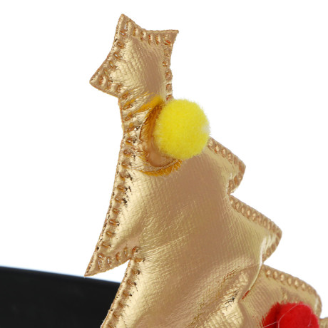 СНОУ БУМ Очки новогодние с елочками, 14см, пластик, полиэстер