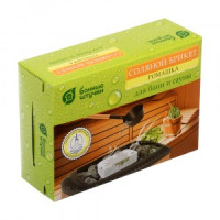 Соляной брикет с травами Ромашка, 1300 г для бани и сауны Банные штучки