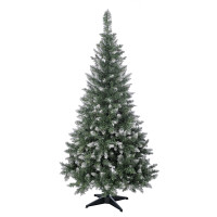 Ель искусственная &quot;Европейская большая&quot; 160 см с белоснежными кончиками, 475 веток, ПВХ