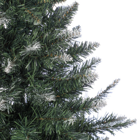 Ель искусственная "Европейская большая" 160 см с белоснежными кончиками, 475 веток, ПВХ