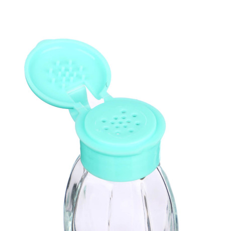 Солонка, стекло, пластик, 3,3х7,3см