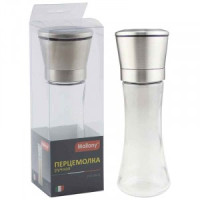 Перцемолка ручная PICCANTE, 5,3*19см, стекло/нерж.сталь 3593 Mallony