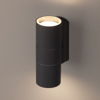 ЭРА св-к декор. подсветка на стену 2хGU10 Max35W IP54 серый WL28 GY 6096