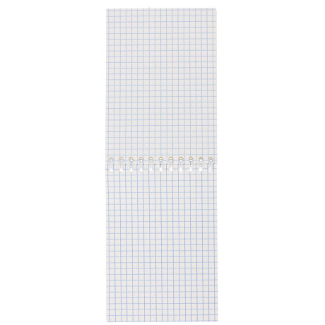 Блокнот А6, 40 листов, офсет, обложка картон, спираль, в клетку, в ассортименте