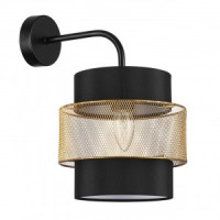 LUMION 8003/1W MODERNI LN25 черн./черн., зол мет./мет., текстиль Бра Е27 60W 220V ANIMAISA