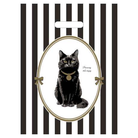 Пакет с вырубной усиленной ручкой 31x40см "Галамарт" 4 дизайна в асс.