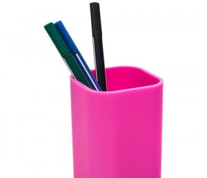 Подставка стакан для ручек Attache, розовый 274102