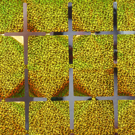 Занавес 9222-23-1 из фольги "Прямоугольник" 1*1,8м Золотой  (600)