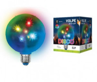 Лампа-диско E27 1.5W RGB Volpe Disco 3D ULI-Q310 &quot;Звезды&quot; d=10см 220V 1,5W/RGB/E27