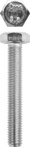 Болт ЗУБР "МАСТЕР" с 6-тигр. головкой, ГОСТ 7798-70, кл. прочности 5.8, оцинк., M10x65мм, 5 кг