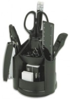 Набор настольный ATTACHE Economy черный, вращающийся -14предметов Арт.166747