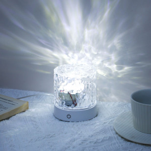 Светильник LED, 9х9х10 см, с живым светом, USB, полистирол, 3 цвета(белый, теплый, белый теплый)