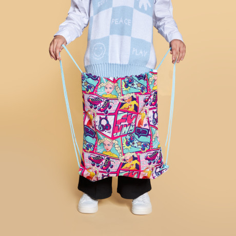 BY Русские Супергерои Мешок для обуви, 39х47см, сверхплотный п/э, 2-сторонняя печать "Заря фэшн"