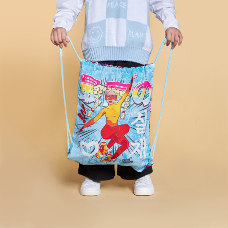 BY Русские Супергерои Мешок для обуви, 39х47см, сверхплотный п/э, 2-сторонняя печать "Заря фэшн"