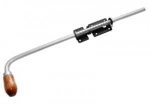 Засов Домарт с пружиной 600мм черный d-16мм5)