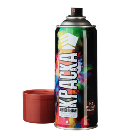 ЕРМАК Краска аэрозоль, 400 мл, коричневая