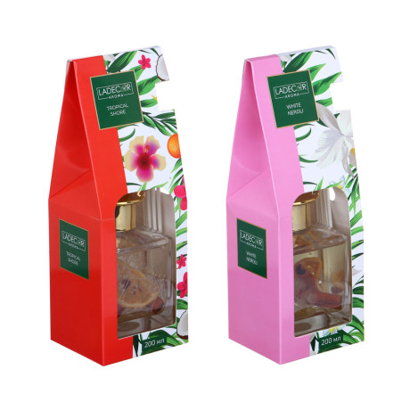 LADECOR Аромадиффузор, 200 мл, тропич берег, белый нероли