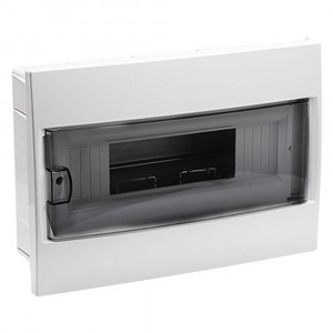 Bylectrica бокс (корпус) пластик ЩРВ-П-12 мод. встраив. с дверцей, опломбировка, IP20 (КНС-12ДБ)