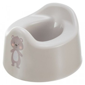 Горшок детский с декором 275x254x170мм светло-бежевый 431333034 Бытпласт