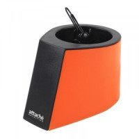 Скрепочница магнитная Attache Selection, цвет черный/оранжевый 809694