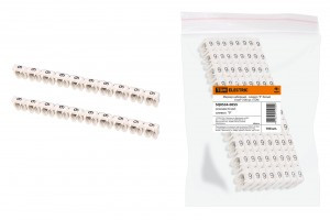 TDM маркер наборный - символ "9" белый 6 мм2 (уп. 100 шт., цена за уп.) (10!) SQ0534-0055