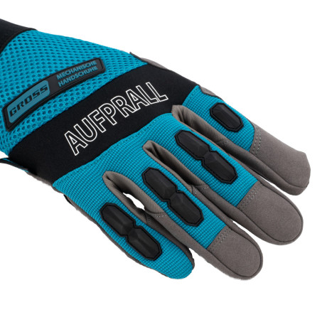 Перчатки универсальные комбинированные, с защитными накладками, STYLISH, размер L (9) Gross