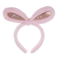 ЮНИLOOK Ободок для волос, 2см, полиэстер, пластик, розовый, ACS-МП4