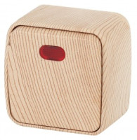 ЭРА Intro Polo выкл. ОУ 1 кл. инд. 10А сосна 3-102-11, 3672