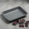 SATOSHI Буко Противень глубокий, 36,5х27х5,5см, угл.сталь, антипригарное покрытие "Мрамор"