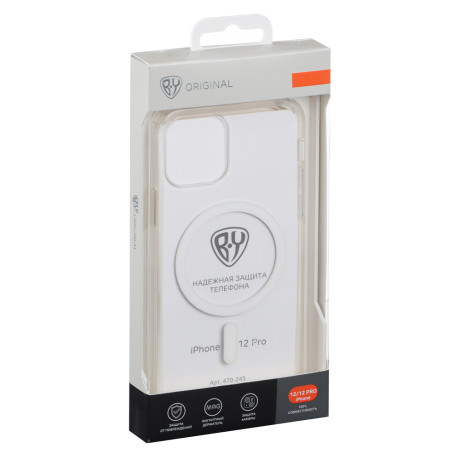 BY Чехол для смартфона MS Прозрачный, iP - 12/12pro , прозрачный, силикон