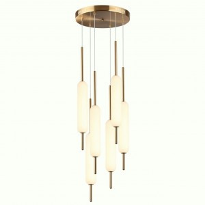 ODEON LIGHT 4794/72L PENDANT ODL21 009 бронзовый/бел. св-к подвесной св/д 72W 400x400 REEDS