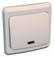 Systeme Electric Этюд выкл. (перекл. проходной) СУ 1 кл. крем. (инд.) BC10-007K (20!)