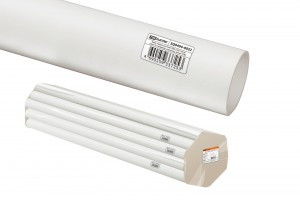 TDM труба гладкая ПВХ d20 104м жесткая белая (цена за 1м длина 2 м) инд. штрихкод (104!) SQ0404-0032