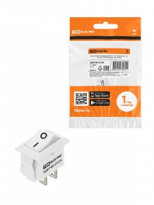 TDM выключатель клавишный KCD11-101 белый 250В, 1P, 3А, (2с), ON-OFF, Micro SQ0746-0124