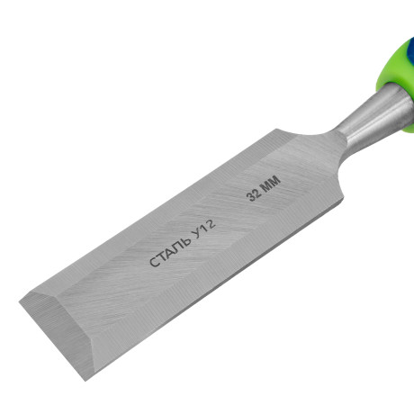 Долото-стамеска, 32 мм, двухкомпонентная рукоятка Сибртех