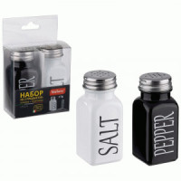 Солонка/перечница SPEZIA 80мл, 3,9*3,9*9см, нерж.сталь/стекло 109038 Mallony