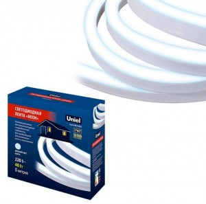 Uniel комплект ул. св/д ленты неон 5м 6500K, сет.шнур 1.5м  IP67 ULS-N21 5M/6500K/1.5M IP67 RRP40C00