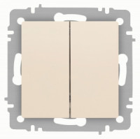 ЭРА Intro Accent мех. выкл. (перекл.) СУ 2 кл. проходн. 10А 250В, слоновая кость 6-107-02